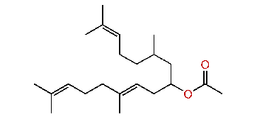 (E,E)-3,7,11,15-Tetramethyl-6,10,14-hexadecatrienyl acetate
